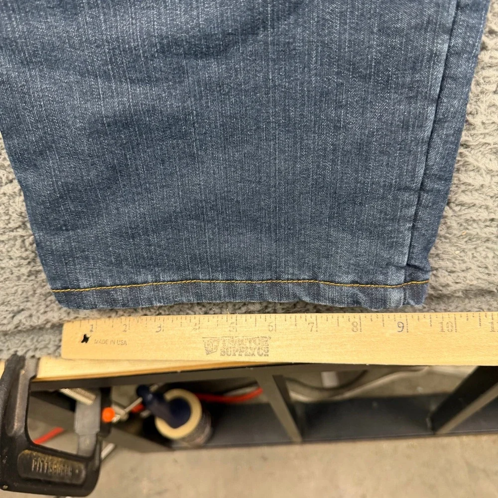 Lee Mens Relaxed Fit Fleece Lined Jeans Dark Wash Blue Denim 2055791 34x34